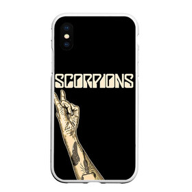 Чехол для iPhone XS Max матовый с принтом Scorpions , Силикон | Область печати: задняя сторона чехла, без боковых панелей | Тематика изображения на принте: scorpions | клаус майне
рудольф шенкер | маттиас ябс | микки ди | павел мончивода | скорпионы