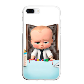Чехол для iPhone 7Plus/8 Plus матовый с принтом Boss Baby , Силикон | Область печати: задняя сторона чехла, без боковых панелей | Тематика изображения на принте: boss baby | босс | молокосос | мультфильмы