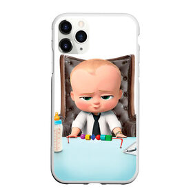 Чехол для iPhone 11 Pro матовый с принтом Boss Baby , Силикон |  | boss baby | босс | молокосос | мультфильмы