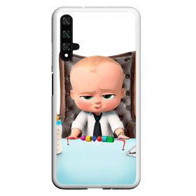 Чехол для Honor 20 с принтом Boss Baby , Силикон | Область печати: задняя сторона чехла, без боковых панелей | Тематика изображения на принте: boss baby | босс | молокосос | мультфильмы