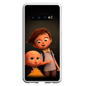 Чехол для Samsung Galaxy S10 с принтом Boss Baby , Силикон | Область печати: задняя сторона чехла, без боковых панелей | Тематика изображения на принте: boss baby | босс | молокосос | мультфильмы