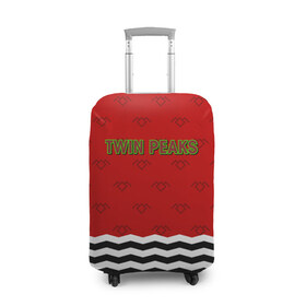 Чехол для чемодана 3D с принтом Twin Peaks Red Room , 86% полиэфир, 14% спандекс | двустороннее нанесение принта, прорези для ручек и колес | red room | twin peaks | красная комната | купер | сериалы | твин пикс