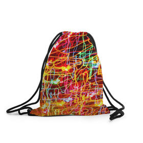 Рюкзак-мешок 3D с принтом Light creative , 100% полиэстер | плотность ткани — 200 г/м2, размер — 35 х 45 см; лямки — толстые шнурки, застежка на шнуровке, без карманов и подкладки | abstract | colorful | electric | energy | light | абстракция | вет | цвет | электрик | энергия