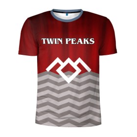 Мужская футболка 3D спортивная с принтом Twin Peaks , 100% полиэстер с улучшенными характеристиками | приталенный силуэт, круглая горловина, широкие плечи, сужается к линии бедра | twin peaks | арт | лого | полосы | сериал | твин пикс | текстура | фильмы