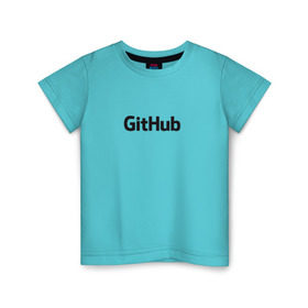 Детская футболка хлопок с принтом GitHubWhite , 100% хлопок | круглый вырез горловины, полуприлегающий силуэт, длина до линии бедер | Тематика изображения на принте: github | программист