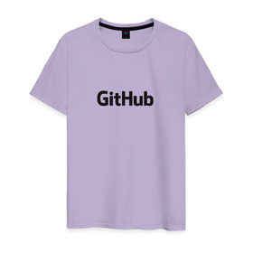 Мужская футболка хлопок с принтом GitHubWhite , 100% хлопок | прямой крой, круглый вырез горловины, длина до линии бедер, слегка спущенное плечо. | github | программист