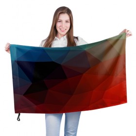 Флаг 3D с принтом abstraction , 100% полиэстер | плотность ткани — 95 г/м2, размер — 67 х 109 см. Принт наносится с одной стороны | abstraction | абстракция | геометрия | грани | линии | полигоны | розовый | сочетания | текстура | треугольники