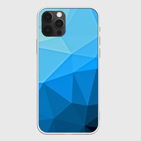 Чехол для iPhone 12 Pro Max с принтом geometric blue , Силикон |  | abstraction | абстракция | геометрия | грани | линии | полигоны | розовый | сочетания | текстура | треугольники