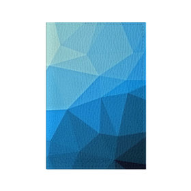 Обложка для паспорта матовая кожа с принтом geometric blue , натуральная матовая кожа | размер 19,3 х 13,7 см; прозрачные пластиковые крепления | Тематика изображения на принте: abstraction | абстракция | геометрия | грани | линии | полигоны | розовый | сочетания | текстура | треугольники