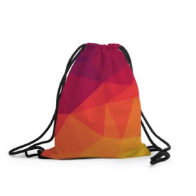Рюкзак-мешок 3D с принтом Background geometric , 100% полиэстер | плотность ткани — 200 г/м2, размер — 35 х 45 см; лямки — толстые шнурки, застежка на шнуровке, без карманов и подкладки | 