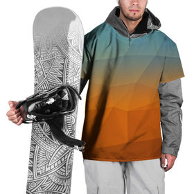Накидка на куртку 3D с принтом Смешивание цвета , 100% полиэстер |  | abstraction | абстракция | геометрия | грани | линии | полигоны | сочетания | текстура | треугольники