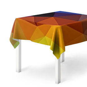 Скатерть 3D с принтом Цветные стёкла , 100% полиэстер (ткань не мнется и не растягивается) | Размер: 150*150 см | abstraction | абстракция | геометрия | грани | линии | полигоны | розовый | сочетания | текстура | треугольники