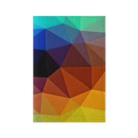 Обложка для паспорта матовая кожа с принтом Цветные стёкла , натуральная матовая кожа | размер 19,3 х 13,7 см; прозрачные пластиковые крепления | Тематика изображения на принте: abstraction | абстракция | геометрия | грани | линии | полигоны | розовый | сочетания | текстура | треугольники
