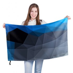 Флаг 3D с принтом Still abstract , 100% полиэстер | плотность ткани — 95 г/м2, размер — 67 х 109 см. Принт наносится с одной стороны | abstraction | абстракция | геометрия | грани | линии | полигоны | сочетания | текстура | треугольники