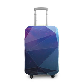 Чехол для чемодана 3D с принтом Геометрический узор , 86% полиэфир, 14% спандекс | двустороннее нанесение принта, прорези для ручек и колес | polygon | абстракция | геометрия | узор