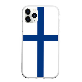 Чехол для iPhone 11 Pro матовый с принтом Флаг Финляндии , Силикон |  | finland | flag | suomi | финляндия | флаг