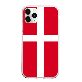 Чехол для iPhone 11 Pro Max матовый с принтом Флаг Дании , Силикон |  | danmark | denmark | flag | дания | флаг