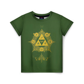 Детская футболка 3D с принтом The Legend of Zelda , 100% гипоаллергенный полиэфир | прямой крой, круглый вырез горловины, длина до линии бедер, чуть спущенное плечо, ткань немного тянется | breath of the wild | зельда | земля хайрул | линк