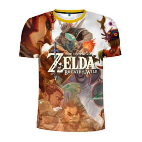 Мужская футболка 3D спортивная с принтом The Legend of Zelda , 100% полиэстер с улучшенными характеристиками | приталенный силуэт, круглая горловина, широкие плечи, сужается к линии бедра | breath of the wild | the legend of zelda