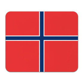 Коврик прямоугольный с принтом Флаг Норвегии , натуральный каучук | размер 230 х 185 мм; запечатка лицевой стороны | flag | norge | norway | норвегия | флаг