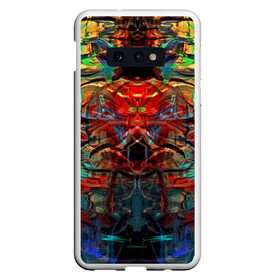 Чехол для Samsung S10E с принтом psychedelic , Силикон | Область печати: задняя сторона чехла, без боковых панелей | Тематика изображения на принте: abstraction | color | spray | абстракция | волны | краска | краски | линии | оптические | полосы | разводы | узоры | фрактал | цветные