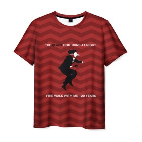 Мужская футболка 3D с принтом Twin Peaks , 100% полиэфир | прямой крой, круглый вырез горловины, длина до линии бедер | twin peaks | арт | сериал | твин пикс | фильмы