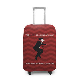 Чехол для чемодана 3D с принтом Twin Peaks , 86% полиэфир, 14% спандекс | двустороннее нанесение принта, прорези для ручек и колес | twin peaks | арт | сериал | твин пикс | фильмы