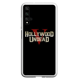 Чехол для Honor 20 с принтом Hollywood Undead , Силикон | Область печати: задняя сторона чехла, без боковых панелей | five | hollywood undead | v