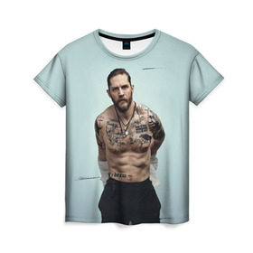 Женская футболка 3D с принтом Tom Hardy , 100% полиэфир ( синтетическое хлопкоподобное полотно) | прямой крой, круглый вырез горловины, длина до линии бедер | tom hardy | актеры | том харди