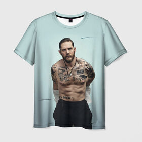 Мужская футболка 3D с принтом Tom Hardy , 100% полиэфир | прямой крой, круглый вырез горловины, длина до линии бедер | Тематика изображения на принте: tom hardy | актеры | том харди