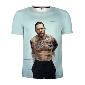 Мужская футболка 3D спортивная с принтом Tom Hardy , 100% полиэстер с улучшенными характеристиками | приталенный силуэт, круглая горловина, широкие плечи, сужается к линии бедра | tom hardy | актеры | том харди