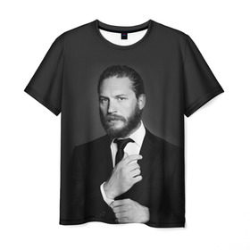 Мужская футболка 3D с принтом Tom Hardy , 100% полиэфир | прямой крой, круглый вырез горловины, длина до линии бедер | tom hardy | актеры | том харди