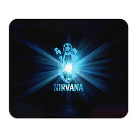Коврик прямоугольный с принтом Группа Nirvana , натуральный каучук | размер 230 х 185 мм; запечатка лицевой стороны | kurt cobain | nirvana | вечная память | гитара | гранж | кумир | курт кобейн | лучи | микрофон | музыкант | надпись | нирвана | певец | рок | свет