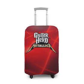 Чехол для чемодана 3D с принтом Guitar Hero Metallica , 86% полиэфир, 14% спандекс | двустороннее нанесение принта, прорези для ручек и колес | hard rock | heavy metal | hevy metal | metallica | music | rock | thrash metal | металлика | музыка | рок