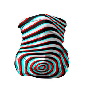 Бандана-труба 3D с принтом RGB optical , 100% полиэстер, ткань с особыми свойствами — Activecool | плотность 150‒180 г/м2; хорошо тянется, но сохраняет форму | абстракция | волны | краска | линии | оптические | полосы | разводы | узоры | фрактал | цветные