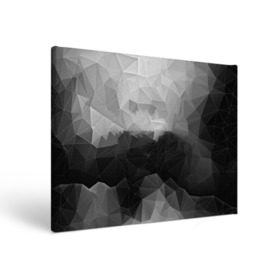 Холст прямоугольный с принтом Polygon gray , 100% ПВХ |  | Тематика изображения на принте: abstraction | polygon | абстракция | грань | краски | кубик | кубики | линии | мозаика | ребро | текстура | узор