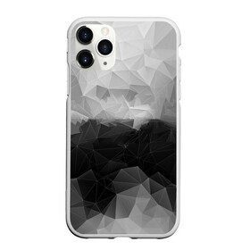 Чехол для iPhone 11 Pro Max матовый с принтом Polygon gray , Силикон |  | abstraction | polygon | абстракция | грань | краски | кубик | кубики | линии | мозаика | ребро | текстура | узор