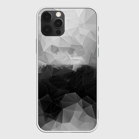 Чехол для iPhone 12 Pro с принтом Polygon gray , силикон | область печати: задняя сторона чехла, без боковых панелей | Тематика изображения на принте: abstraction | polygon | абстракция | грань | краски | кубик | кубики | линии | мозаика | ребро | текстура | узор