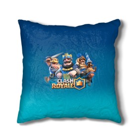 Подушка 3D с принтом Clash of royale , наволочка – 100% полиэстер, наполнитель – холлофайбер (легкий наполнитель, не вызывает аллергию). | состоит из подушки и наволочки. Наволочка на молнии, легко снимается для стирки | clash of royale | клэш оф роял