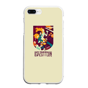 Чехол для iPhone 7Plus/8 Plus матовый с принтом Led Zeppelin Art , Силикон | Область печати: задняя сторона чехла, без боковых панелей | poster