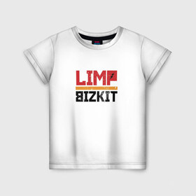 Детская футболка 3D с принтом Limp Bizkit Logo , 100% гипоаллергенный полиэфир | прямой крой, круглый вырез горловины, длина до линии бедер, чуть спущенное плечо, ткань немного тянется | 