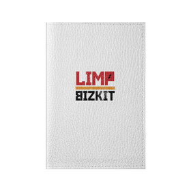 Обложка для паспорта матовая кожа с принтом Limp Bizkit Logo , натуральная матовая кожа | размер 19,3 х 13,7 см; прозрачные пластиковые крепления | Тематика изображения на принте: 