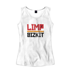 Женская майка 3D с принтом Limp Bizkit Logo , 100% полиэстер | круглая горловина, прямой силуэт, длина до линии бедра | 