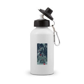 Бутылка спортивная с принтом Taboo , металл | емкость — 500 мл, в комплекте две пластиковые крышки и карабин для крепления | Тематика изображения на принте: 