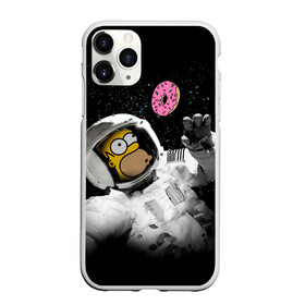 Чехол для iPhone 11 Pro матовый с принтом Space Homer , Силикон |  | homer | simpsons | гомер | симпсон | симпсоны