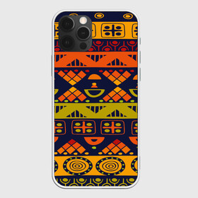 Чехол для iPhone 12 Pro Max с принтом Африканские символы , Силикон |  | Тематика изображения на принте: africa | pattern | африка | африканские мотивы | народы африки | национальная одежда | переплетение нитей | ткани | узор | этнический узор