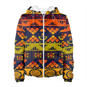Женская куртка 3D с принтом Африканские символы , ткань верха — 100% полиэстер, подклад — флис | прямой крой, подол и капюшон оформлены резинкой с фиксаторами, два кармана без застежек по бокам, один большой потайной карман на груди. Карман на груди застегивается на липучку | Тематика изображения на принте: africa | pattern | африка | африканские мотивы | народы африки | национальная одежда | переплетение нитей | ткани | узор | этнический узор