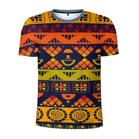 Мужская футболка 3D спортивная с принтом Африканские символы , 100% полиэстер с улучшенными характеристиками | приталенный силуэт, круглая горловина, широкие плечи, сужается к линии бедра | Тематика изображения на принте: africa | pattern | африка | африканские мотивы | народы африки | национальная одежда | переплетение нитей | ткани | узор | этнический узор