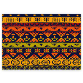 Поздравительная открытка с принтом Африканские символы , 100% бумага | плотность бумаги 280 г/м2, матовая, на обратной стороне линовка и место для марки
 | africa | pattern | африка | африканские мотивы | народы африки | национальная одежда | переплетение нитей | ткани | узор | этнический узор
