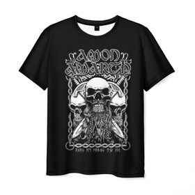 Мужская футболка 3D с принтом Amon Amarth #3 , 100% полиэфир | прямой крой, круглый вырез горловины, длина до линии бедер | amart | amarth | amon | death | hegg | johan | metal | music | viking | амарз | амарс | амарт | амон | викинг | дет | дэт | йохан | метал | металл | хег | хегг